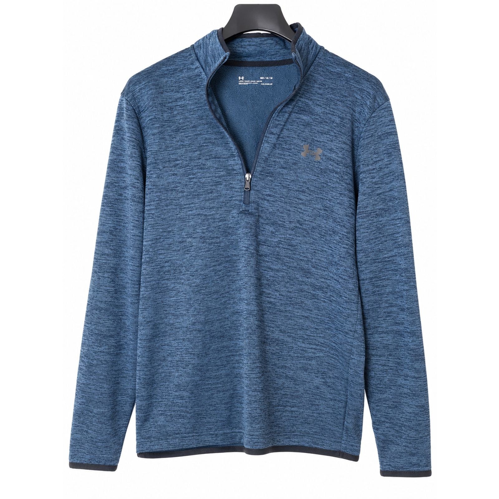 Under Armour ColdGear 1/4 Zip Pullover Men’s Medium Blue Athletic Hoodie