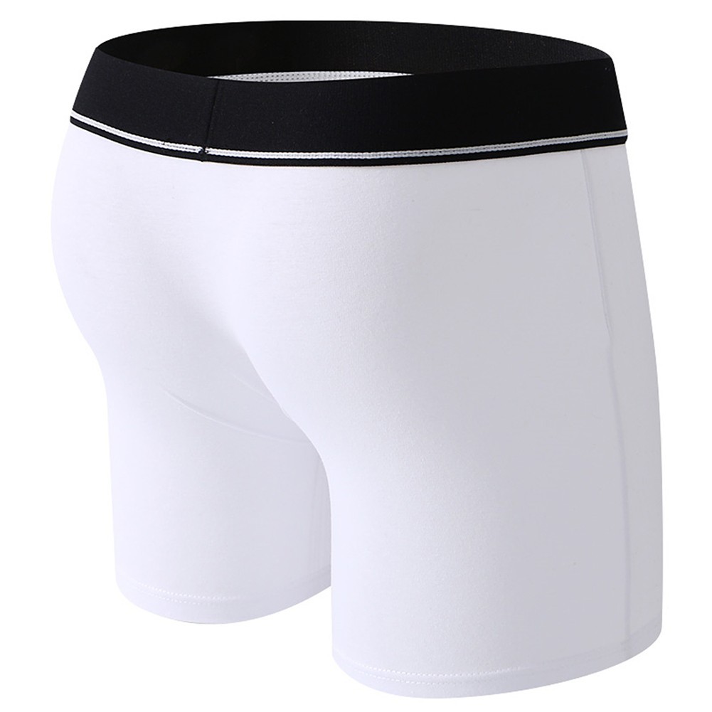 Comfortable Men’s Boxer Shorts with Cockring and Open Pouch Hole Design