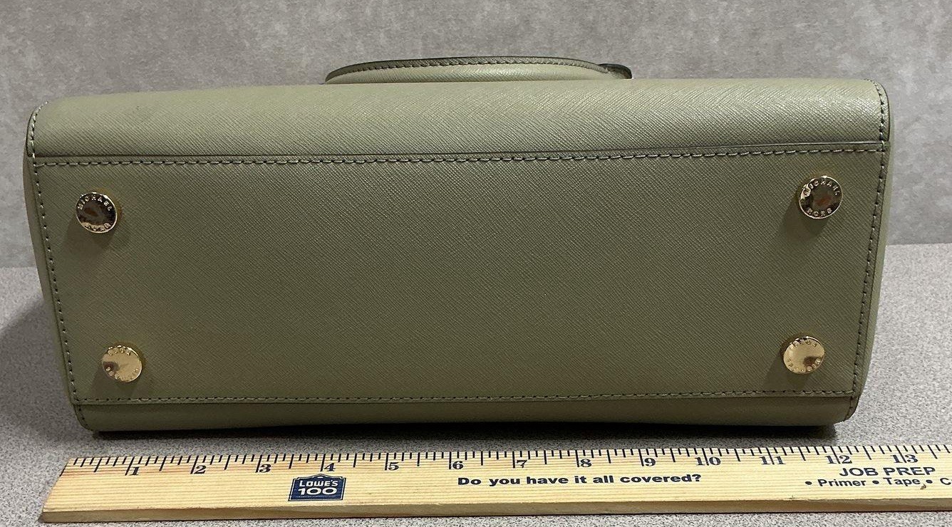 Michael Kors Sage Green Saffiano Leather Savannah Satchel Bag No Strap