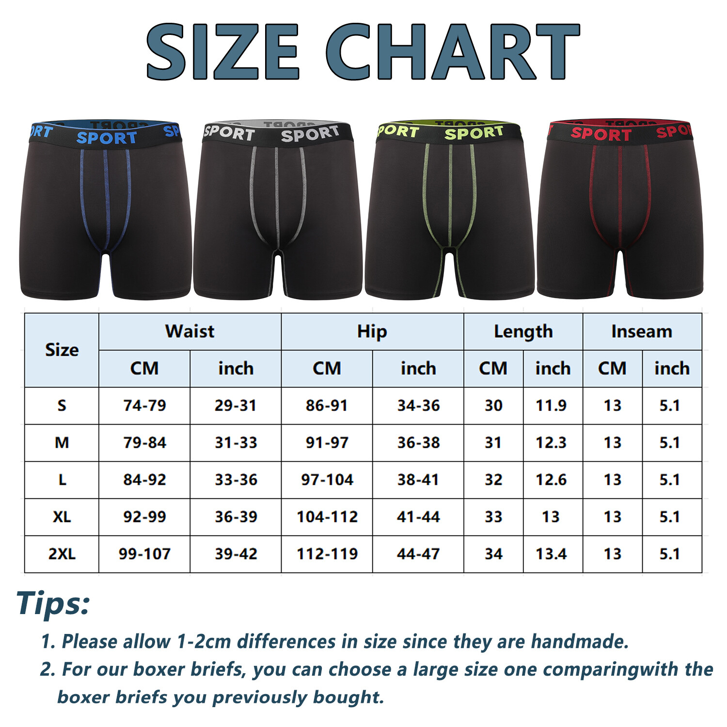2-4 PCS Bamboo Fiber Boxer Briefs Breathable Underwear Better Softer Anti Chafe