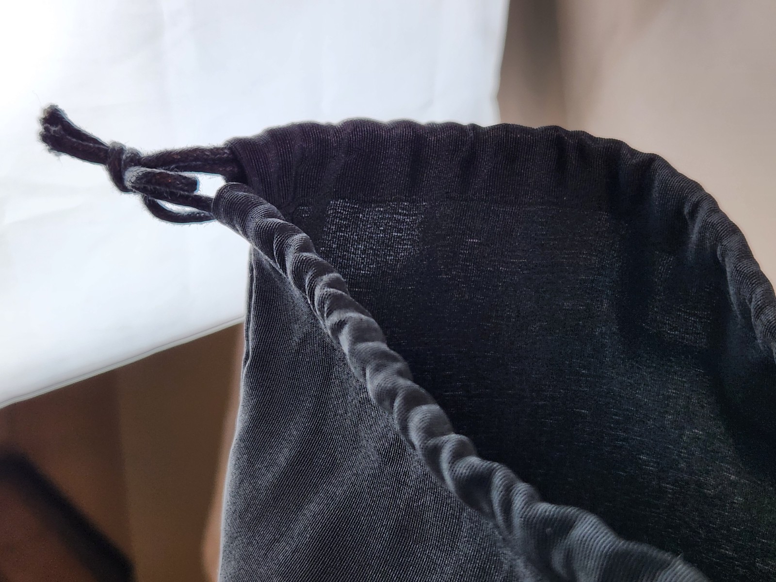 Authentic Loewe Black Dust Bag ONLY Drawstring 19×23″ Logo MADRID 1846 Storing