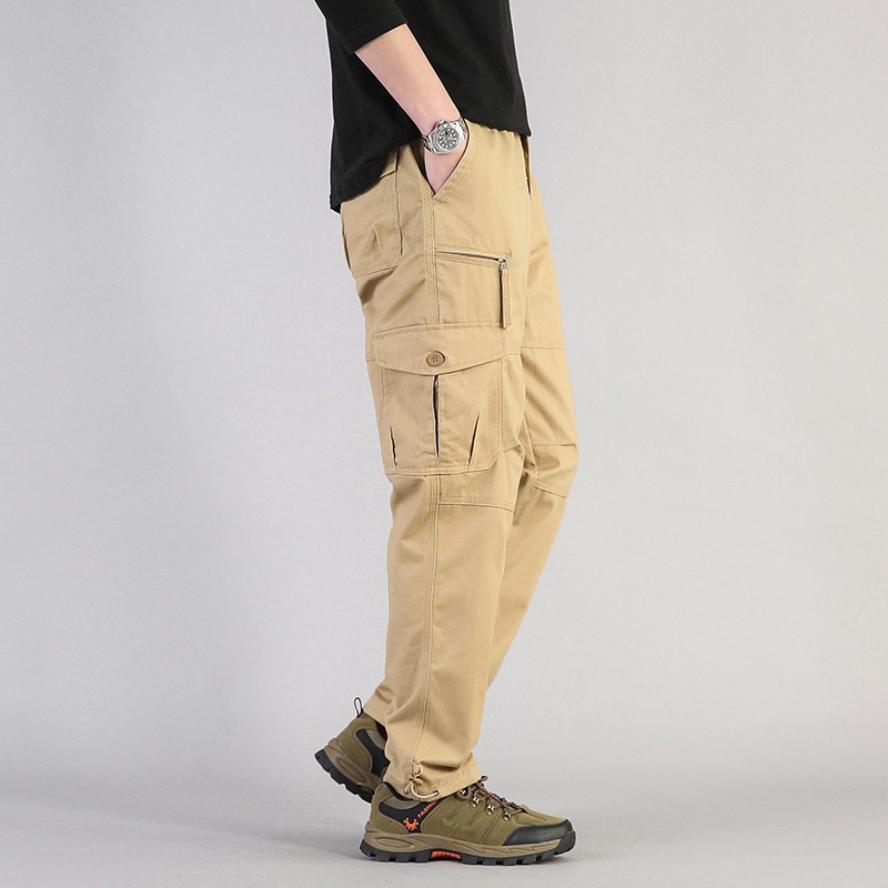 Men’s Waterproof Tactical Cargo Pants Multi-Pocket Hiking Outdoor Work Trousers