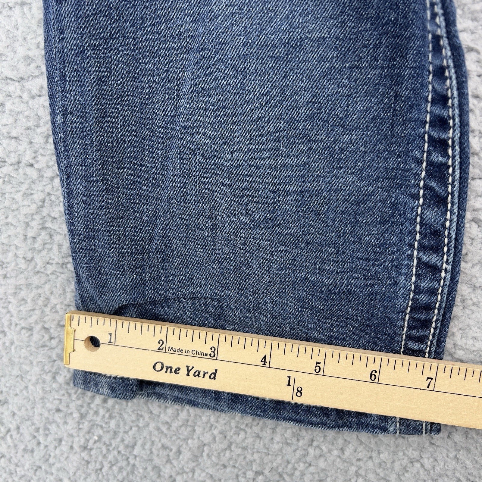 BKE Denim Payton Jeans Womens 31R Bootcut Stretch Medium Wash Distressed