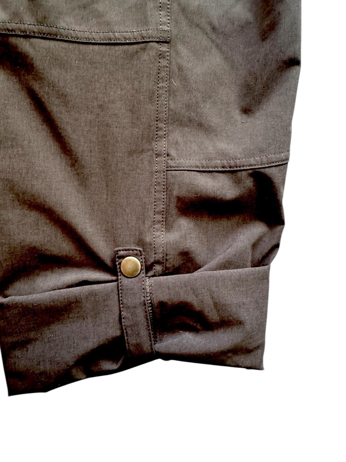 Kuhl Womens Cargo Pants Convertible Dark Gray Blk Sz 12 Reg Mid Rise Never Worn