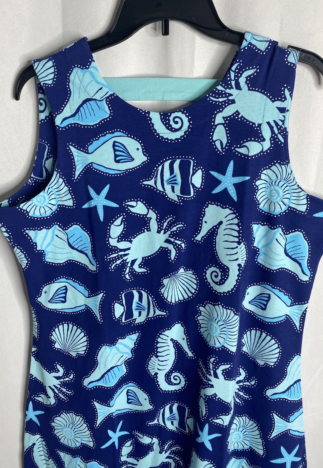Ana Clare Emilee Sz L Waikiki Sea life print maxi dress NEW