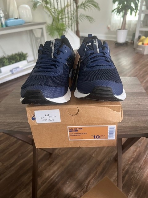 Size 10 – Asics Gel Gel -33 Run Blue Expanse / Black
