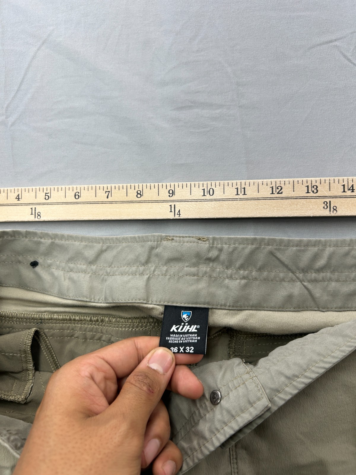 Kuhl Pants Resistor Lite Chino 36X31 Men’s Outdoor Hiking Light Khaki