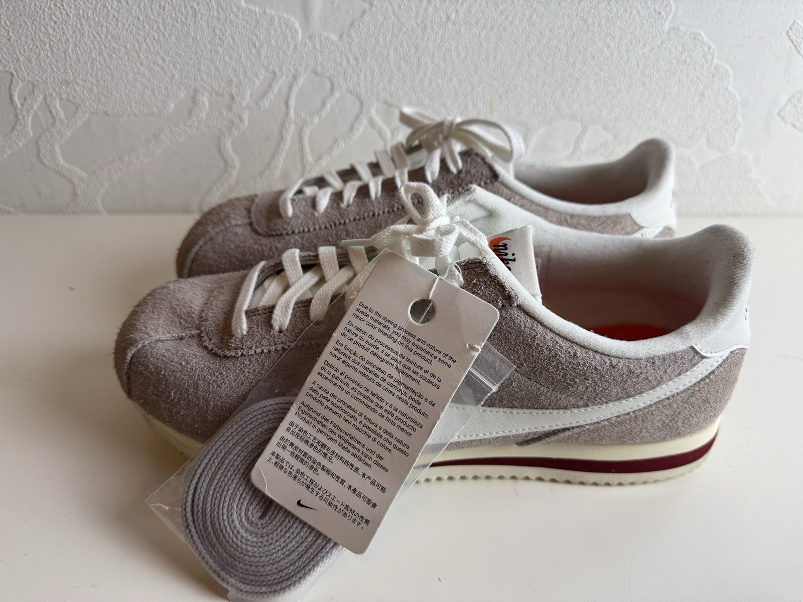 Nike Cortez SE College Grey Team Red Suede Low Top Men’s Sneaker – HF3142-001