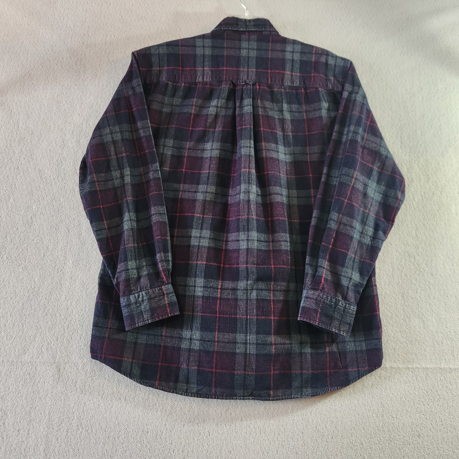 Pendelton Corduroy Shirt Mens L Green Plaid Wayne Shirt Cottage Outdoor Beach