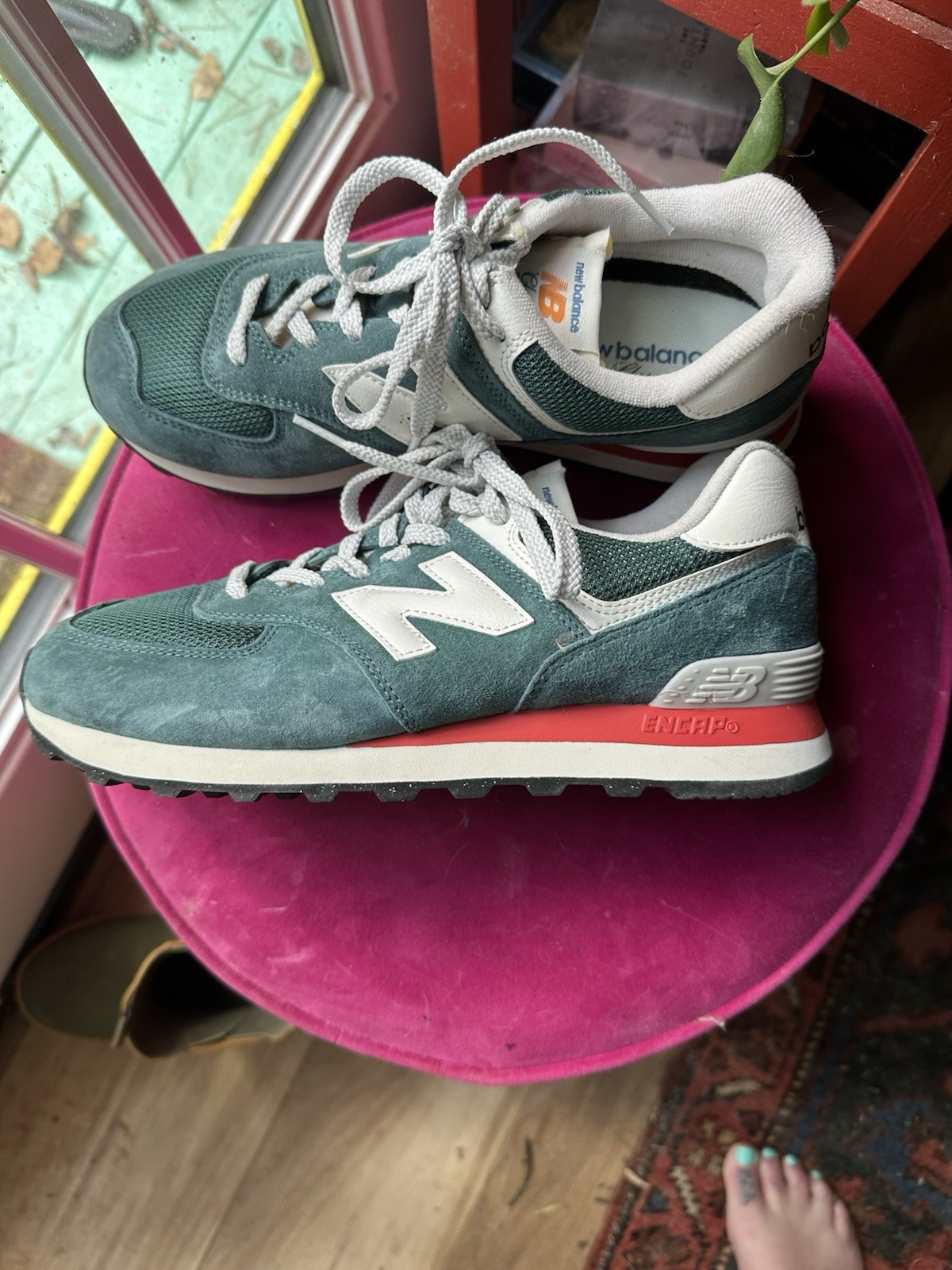 New Balance Classic 574 W 9.5 M 8 Teal