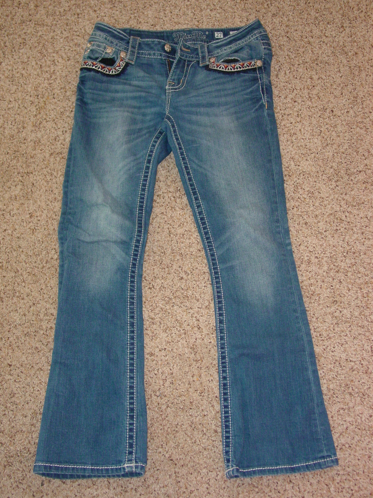 Womens Miss Me JP7697B4D Signature Boot Jeans! Size 27×29