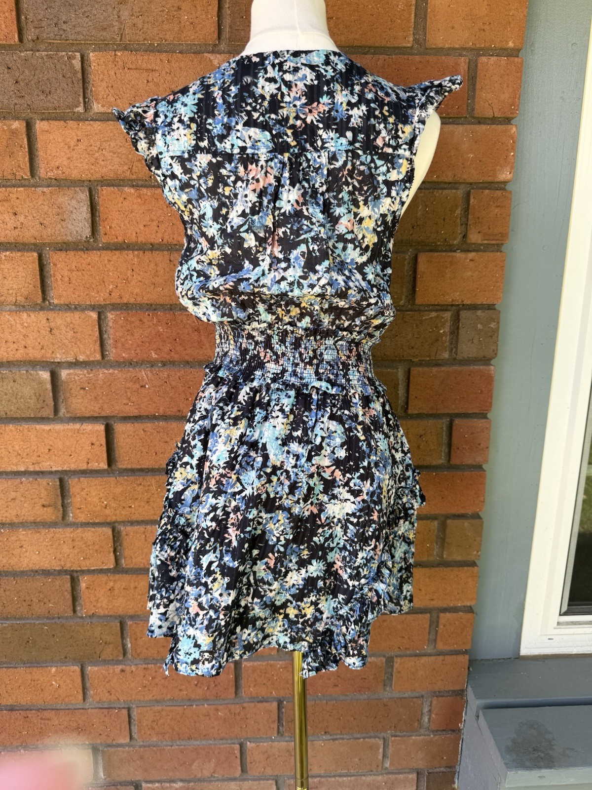 Ramy Brook Jessie Bloom Printed Dress Mini Colorful | Navy Multi | Women Size XS