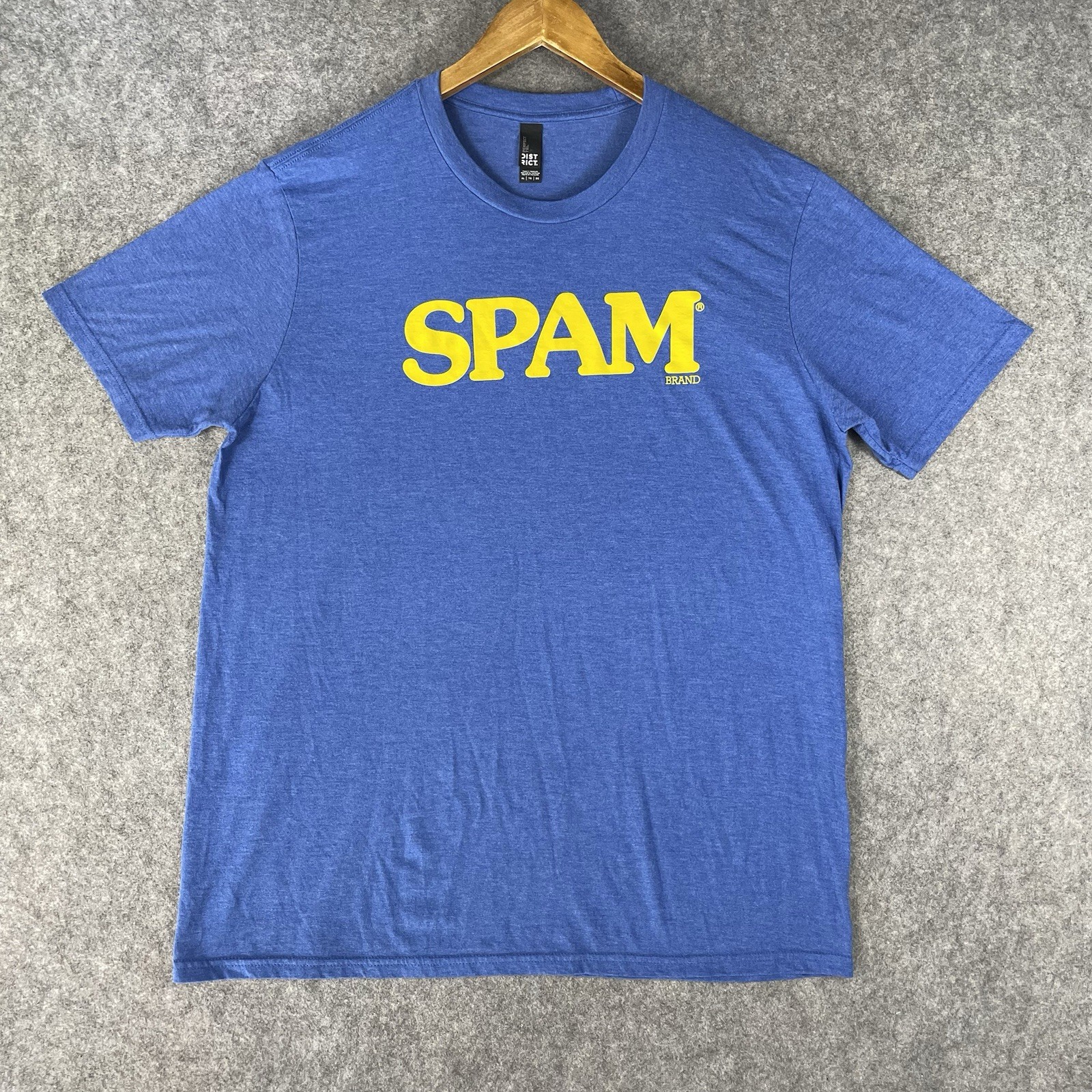 Spam T-Shirt Mens XL Heather Blue Canned Meat Spam Brand Musubi Cotton Blend