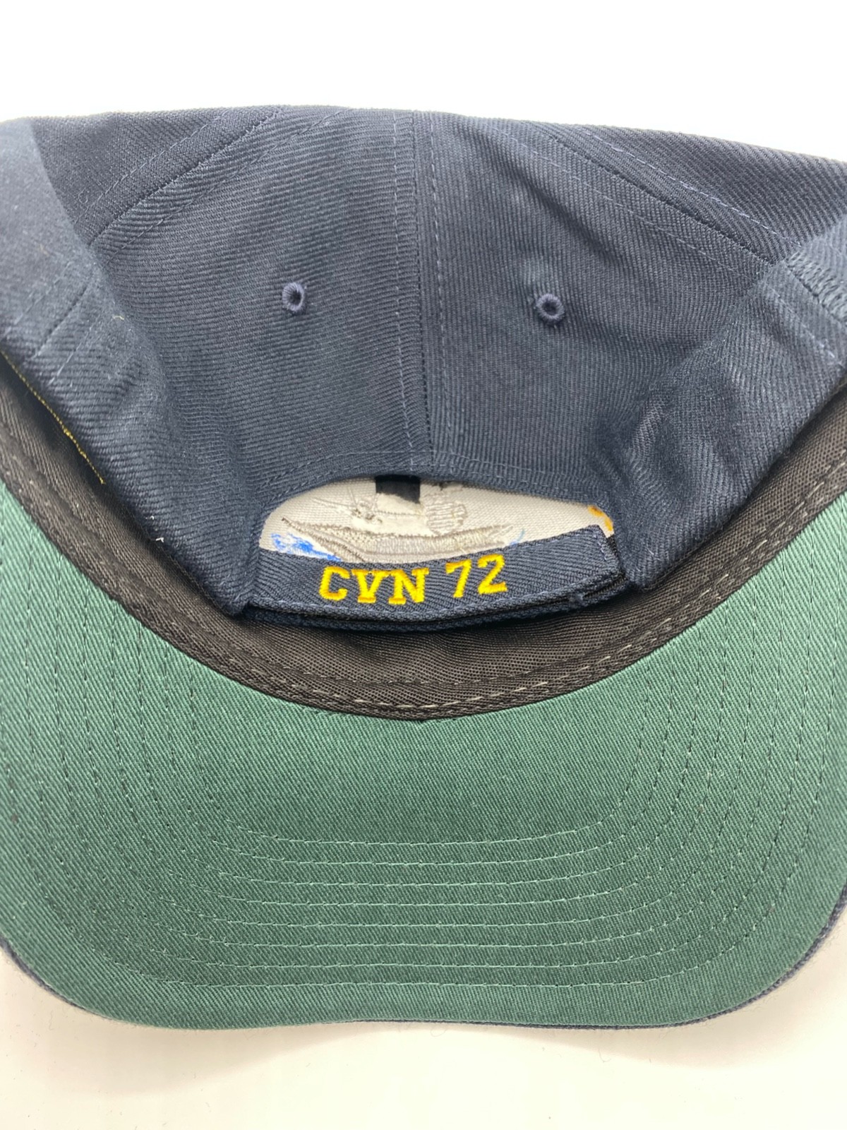 The Corps USS Abraham Lincoln CVN 72 Logo Blue Baseball Cap Hat One Size