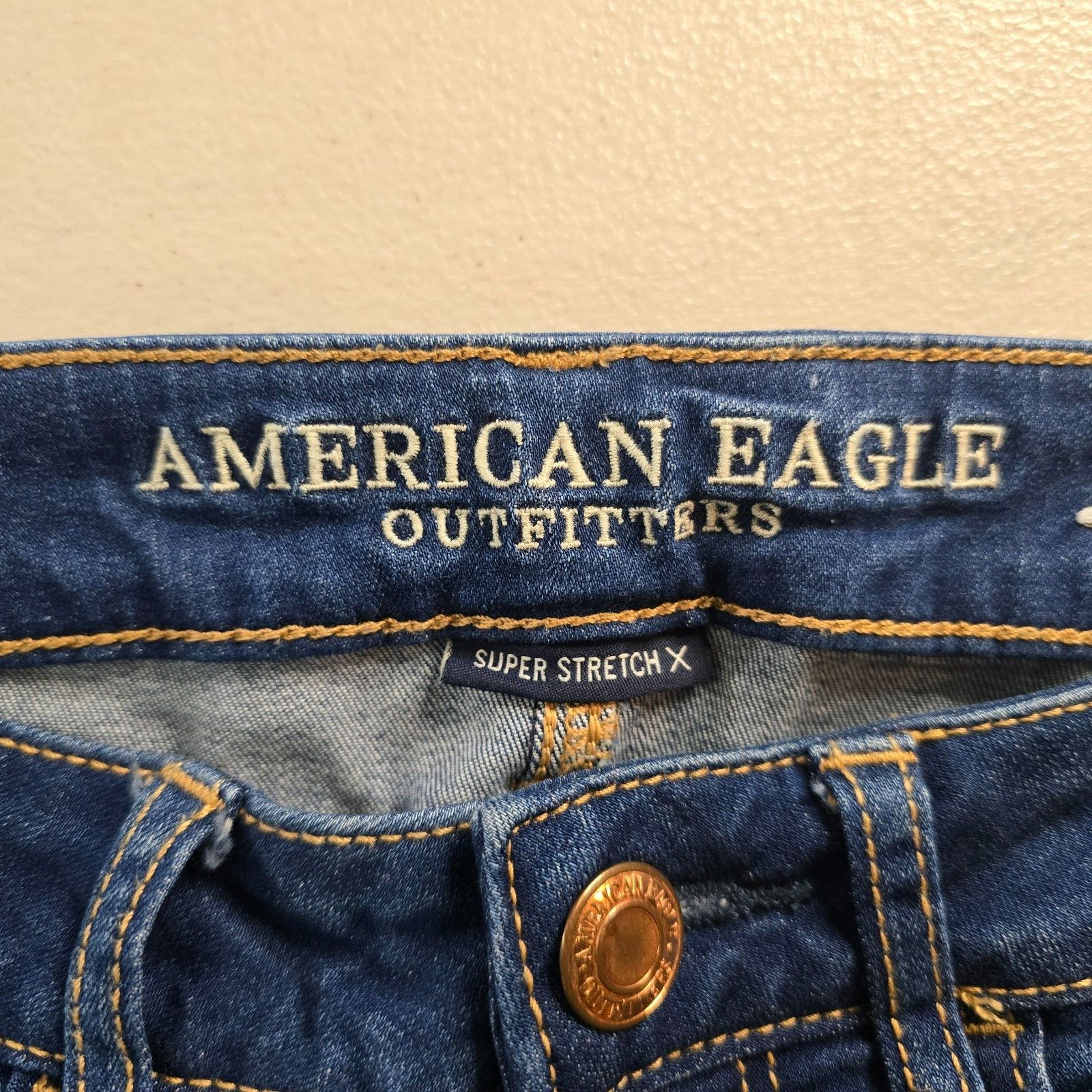 American Eagle Jegging Women’s 2 Regular Blue Dark Wash Super Stretch X