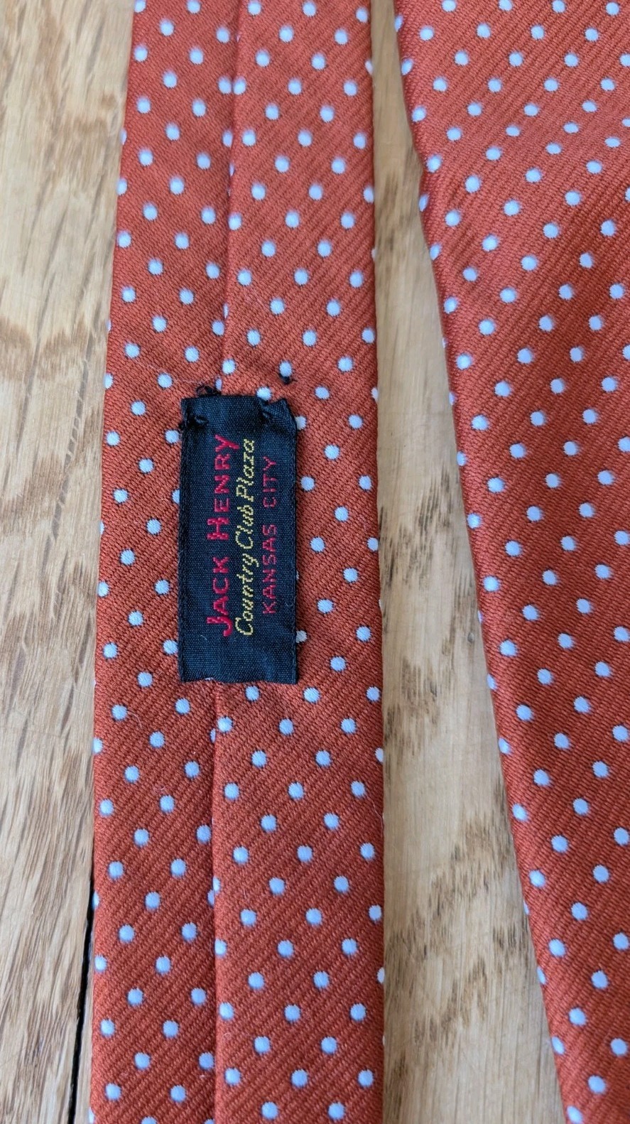 Vtg Pierre Cardin Men’s Tie Jack Henry Geometric Polka Dot USA 54”x 4.25”