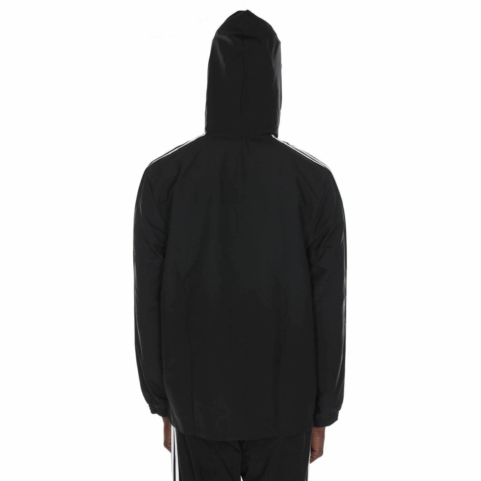 [DQ3066] Mens Adidas Essentials 3-Stripes Woven Windbreaker