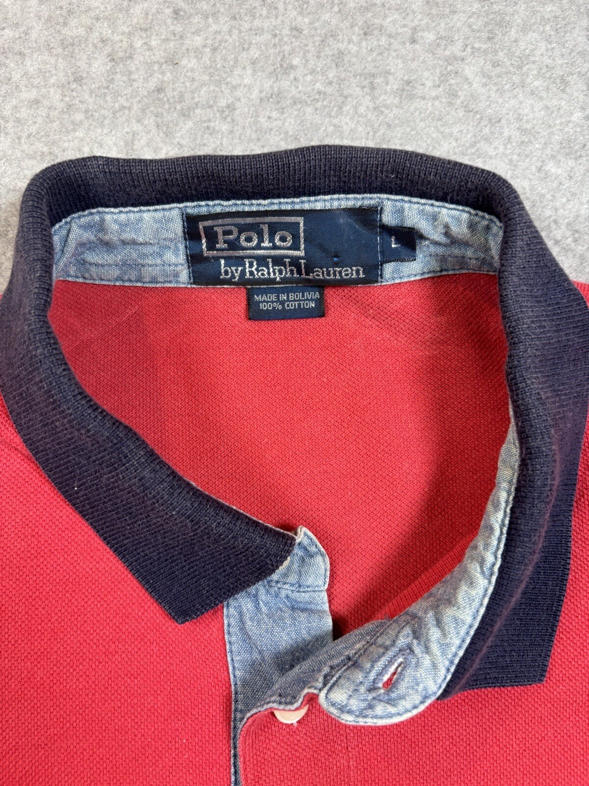 Polo by Ralph Lauren Golf Polo Shirt Men’s Large Red With Black Banding