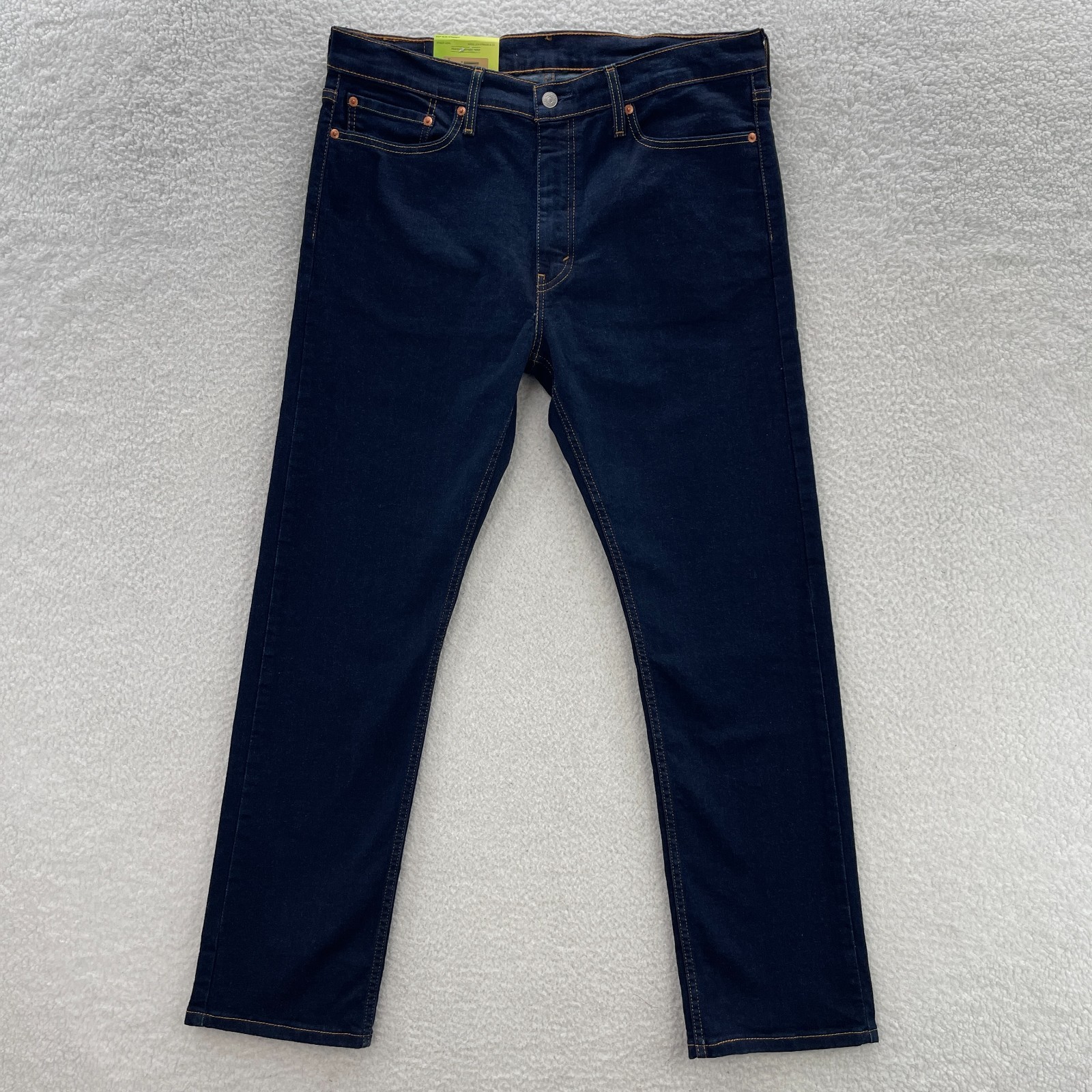 Levis 513 Jeans Mens 36×32 Blue Slim Straight Dark Wash Indigo Preppy Grunge