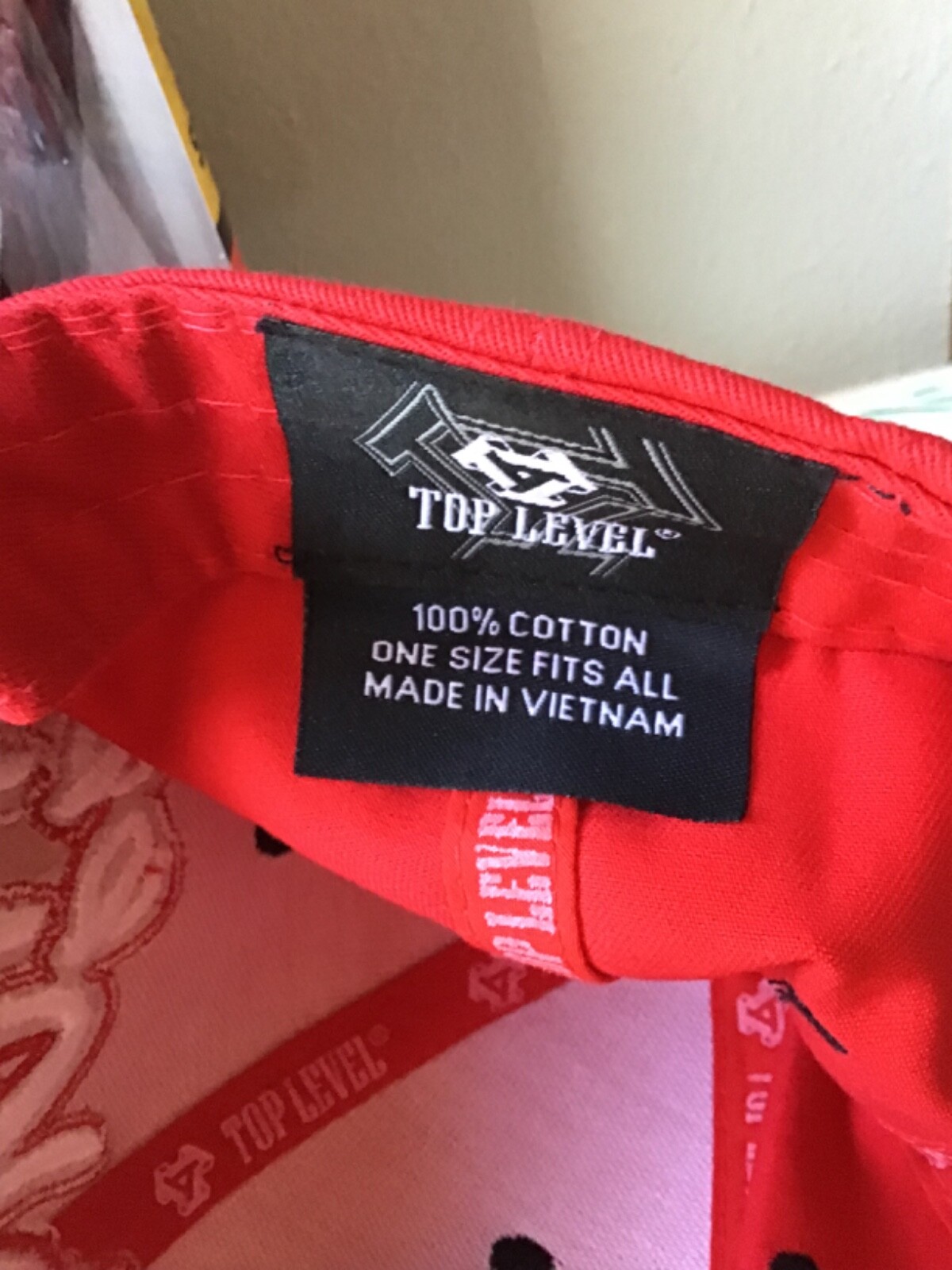 New Hawaii Top Level Baseball Cap Hat Red Floral One Size Fits All