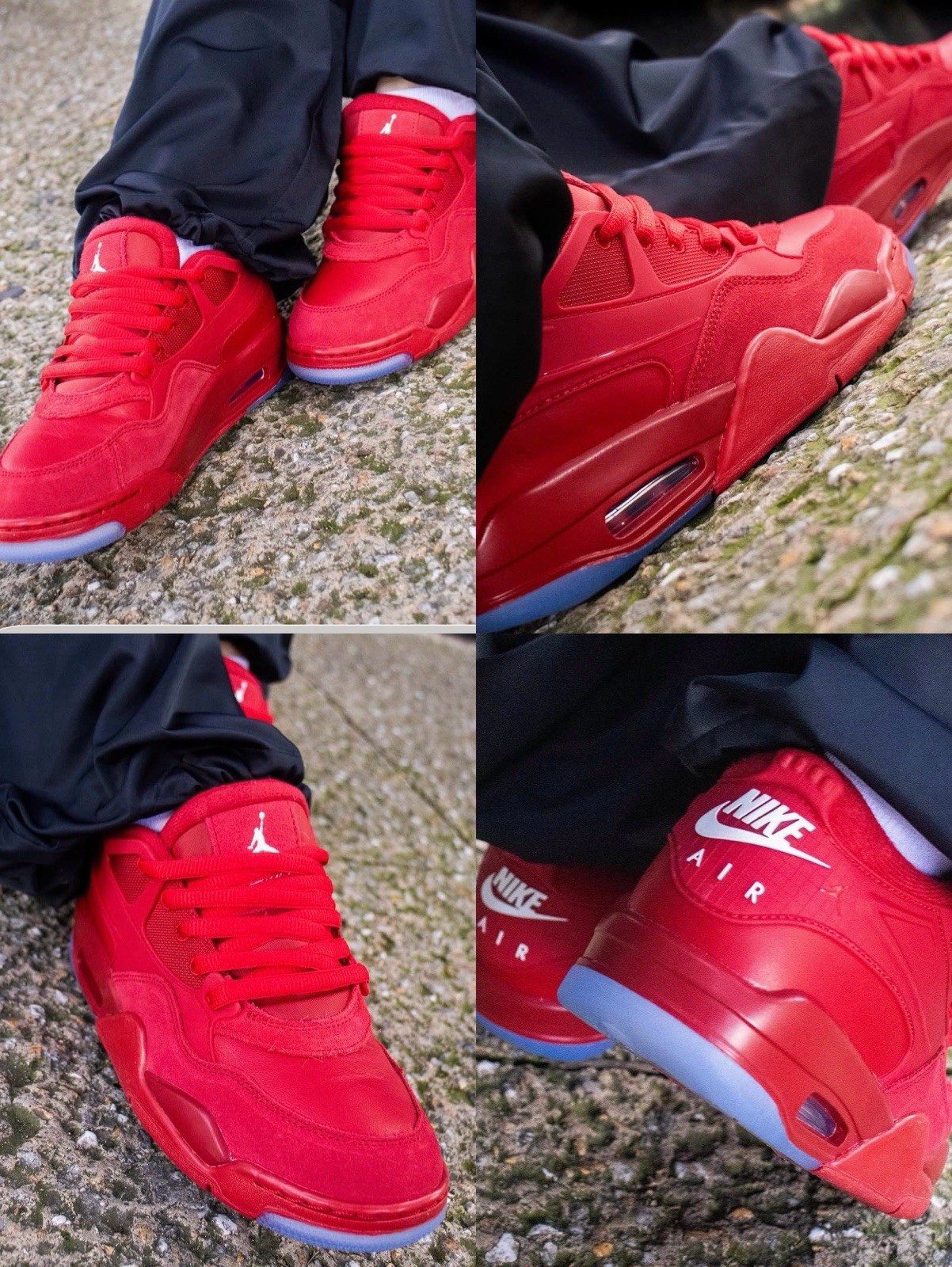Red❤️Suede Air Jordan 4RM Nike FQ7938 US M5/W6.5-M5.5/W7-M6/W7.5-M6.5/W8-M7/W8.5