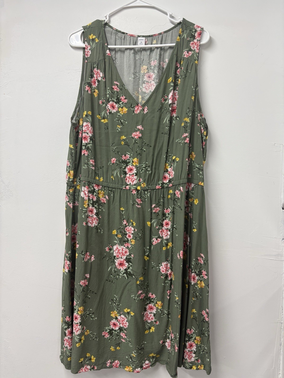 Old Navy green sundress ,multicolor floral print XXL Plus size