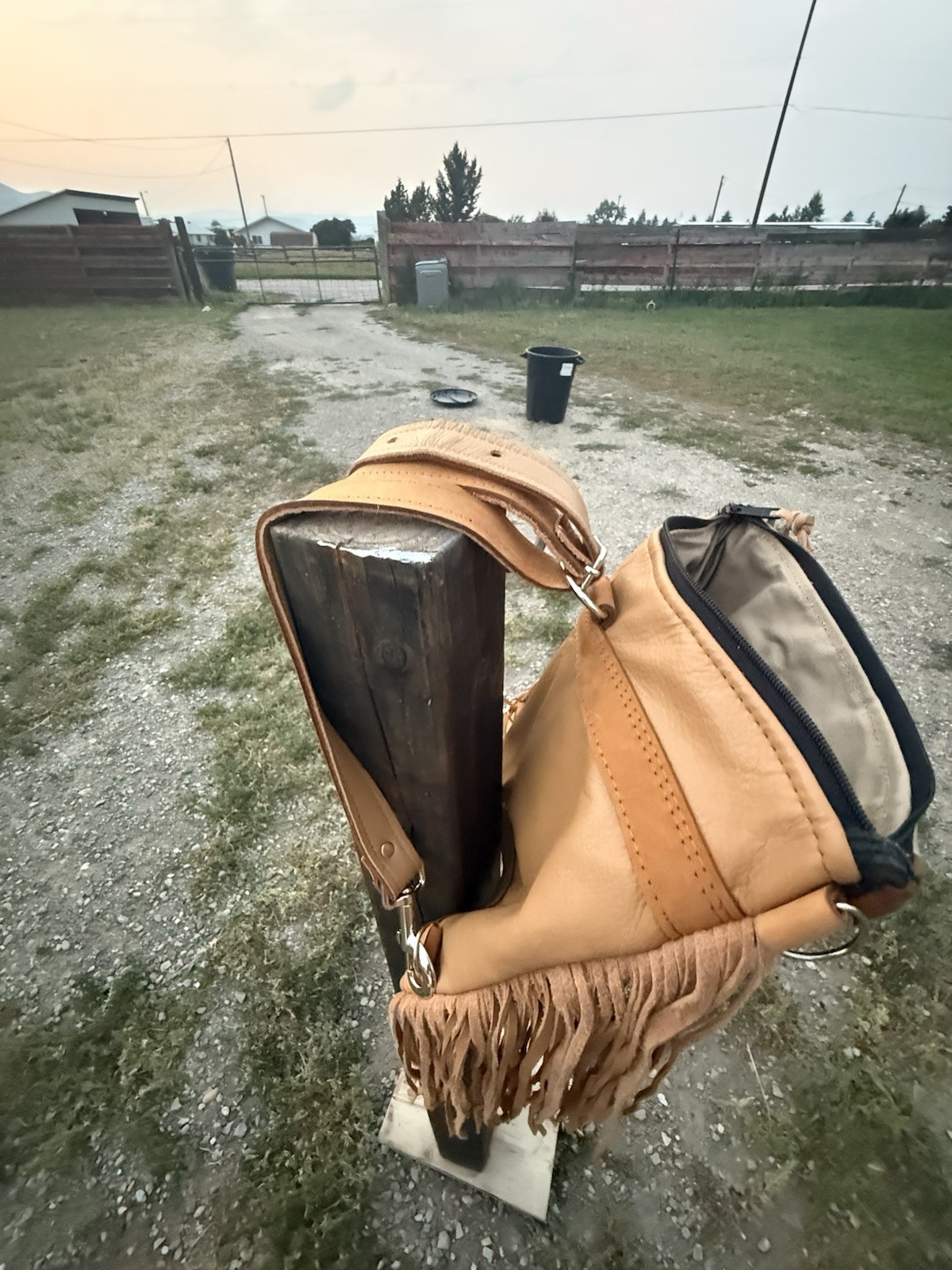 Mercy Grey Design Co Western P-Wool Geometric Fringe Crossbody/ Backpack custom