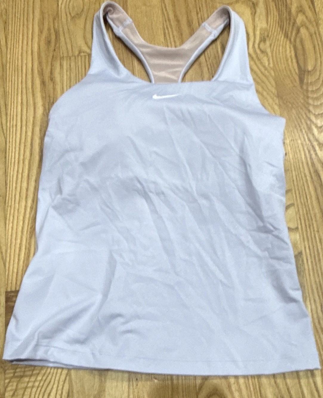 Nike Dri-FIT Women’s XS light purple Racerback Tank Built-In Bra Stretch