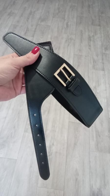 Retro Black & Golden Women’s Elegant Square Buckle Cinch Belt Size 75 Cm