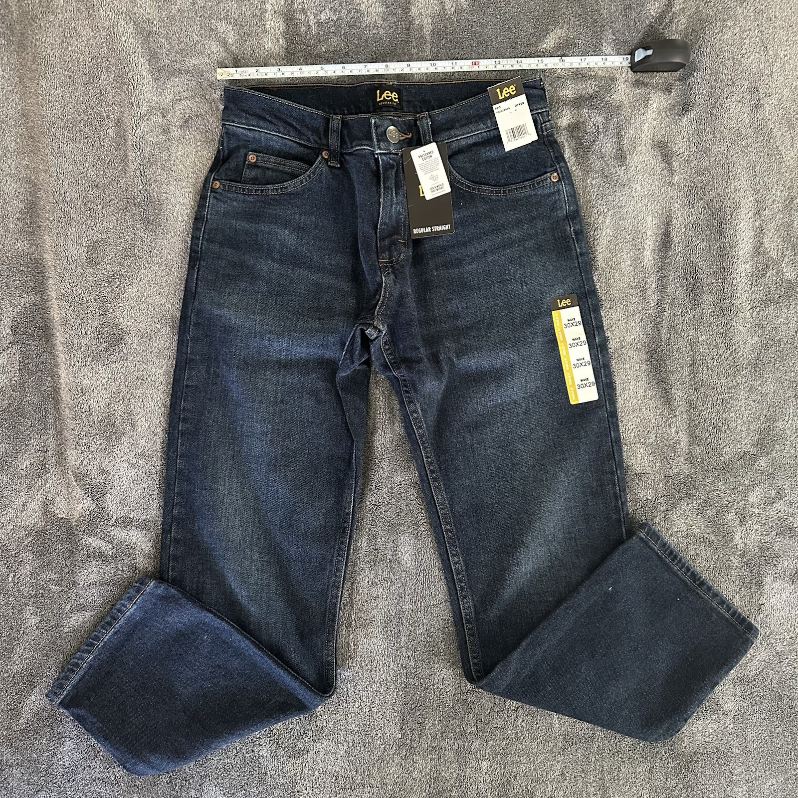 Lee Men’s Jeans Legendary Regular Straight Tidal Wave Color 30W x 29L NWT