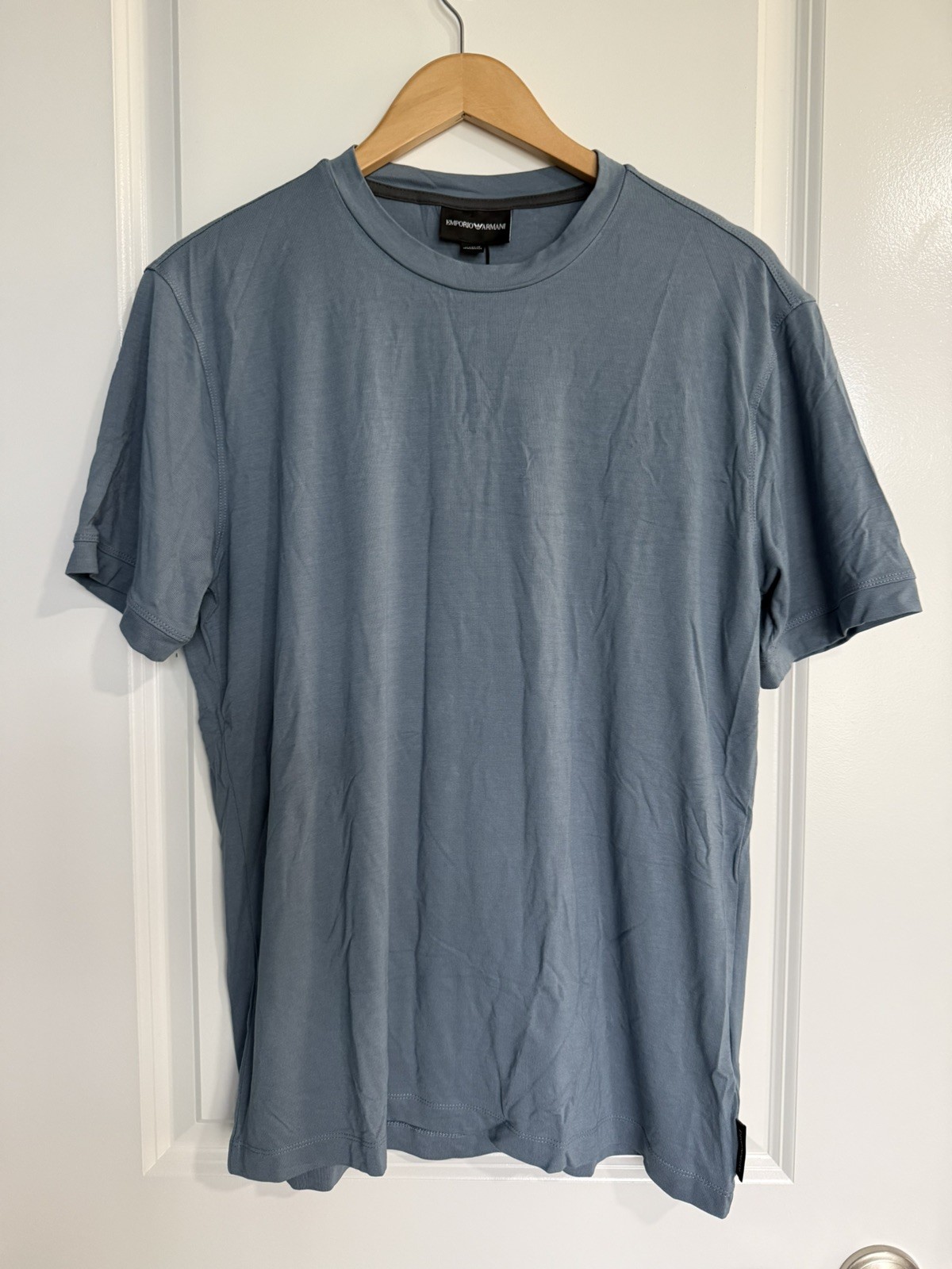 Emporio Armani Men’s Blue/Grey Crew Neck T-Shirt Sz. XL NEW NWT