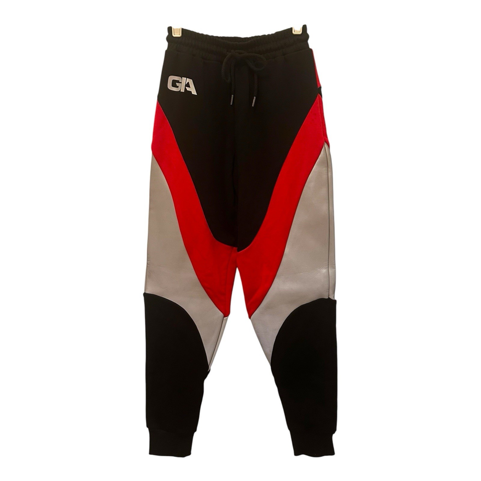 I AM GIA Red Black Silver Reflective Colorblock Hoodie Sweats Set Size XS NWT
