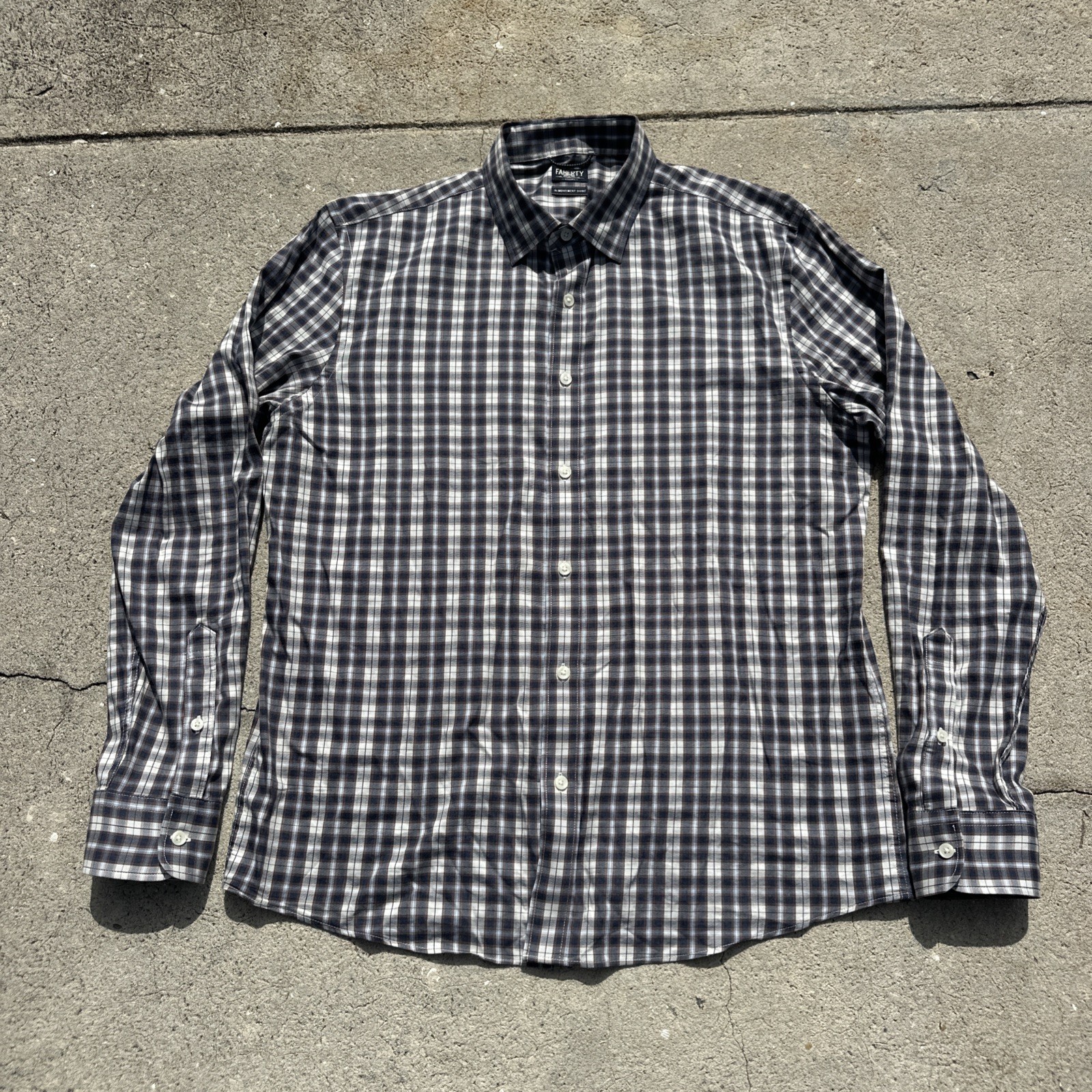 Faherty Reserve The Movement Shirt Men’s Size Large Plaid Button Down Stretch