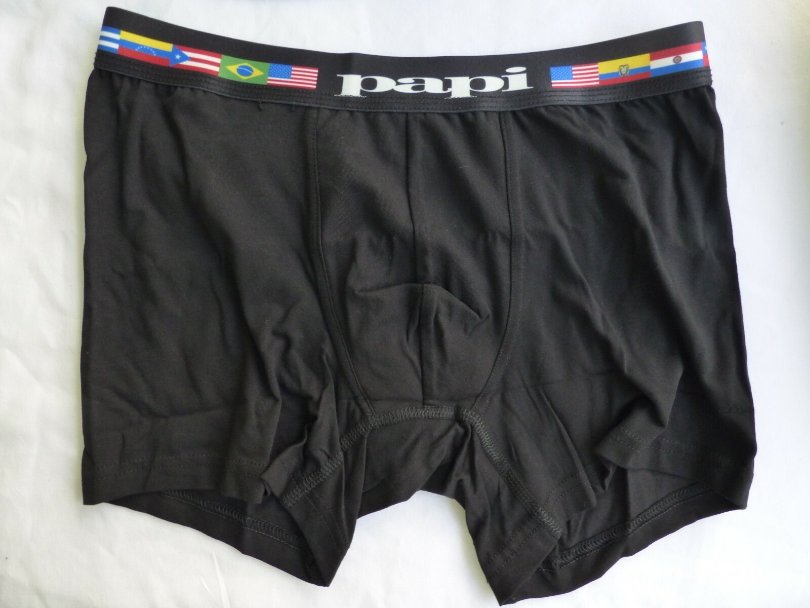 PAPI Boxer Briefs New No Tags Mens Flag Waist S M L XL Cotton Stretch Underwear