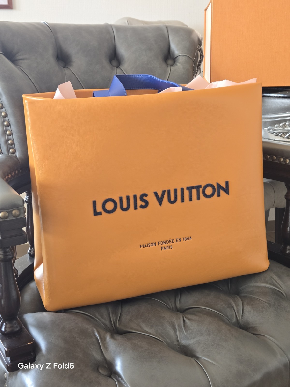 Louis Vuitton Tote Shoulder Bag M24457 Shopper OnTheGo MM Completew/Box
