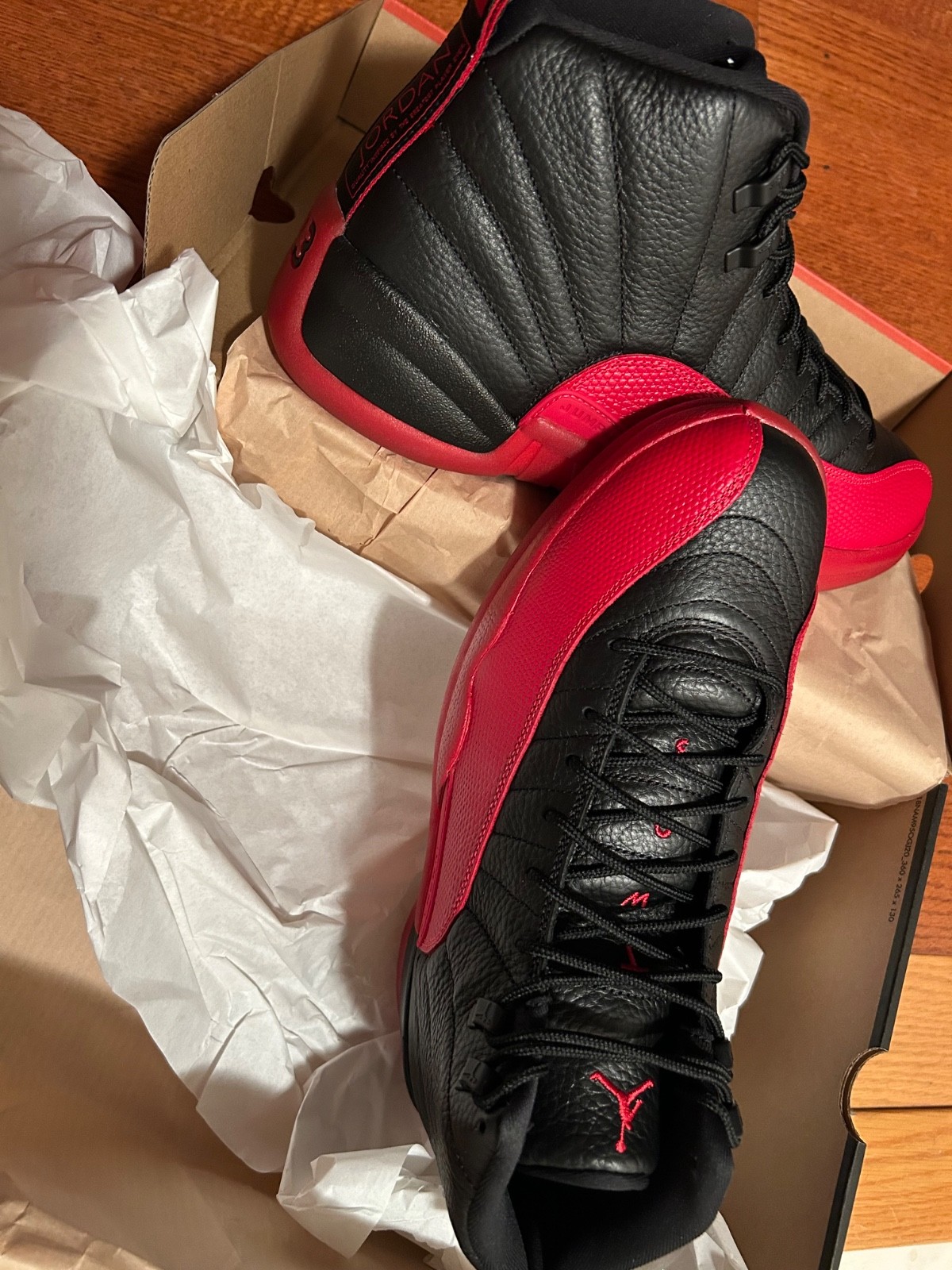 Air Jordan 12 Retro Black Varsity Red Noir Varsity Rouge