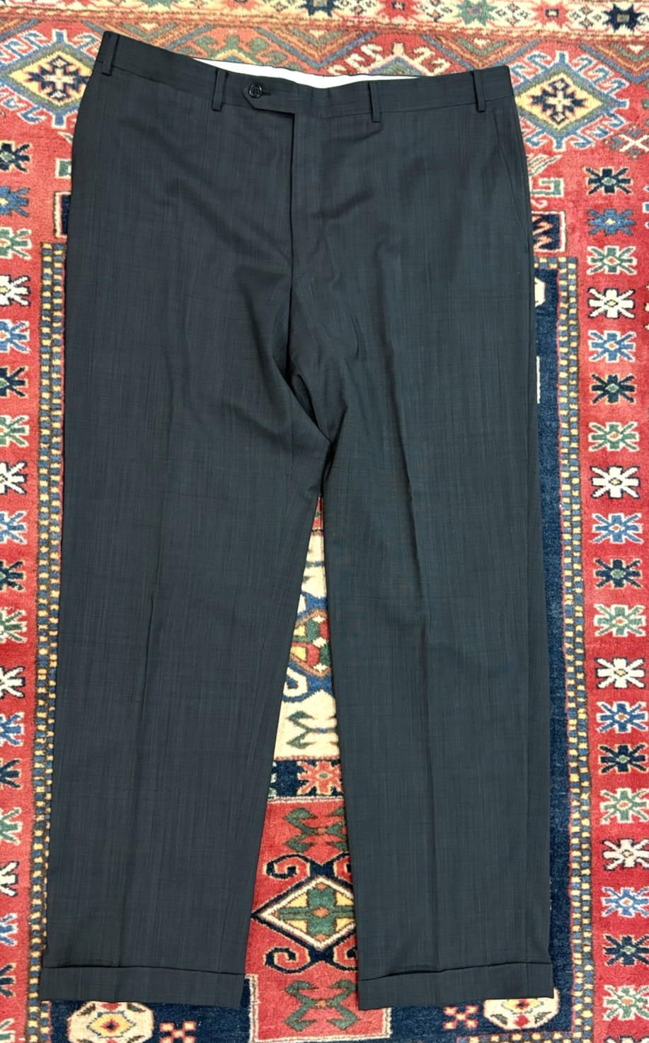 CANALI 1934 silver label recent suit US 46L EU 56L gray wool 38×32 L13280 EUC