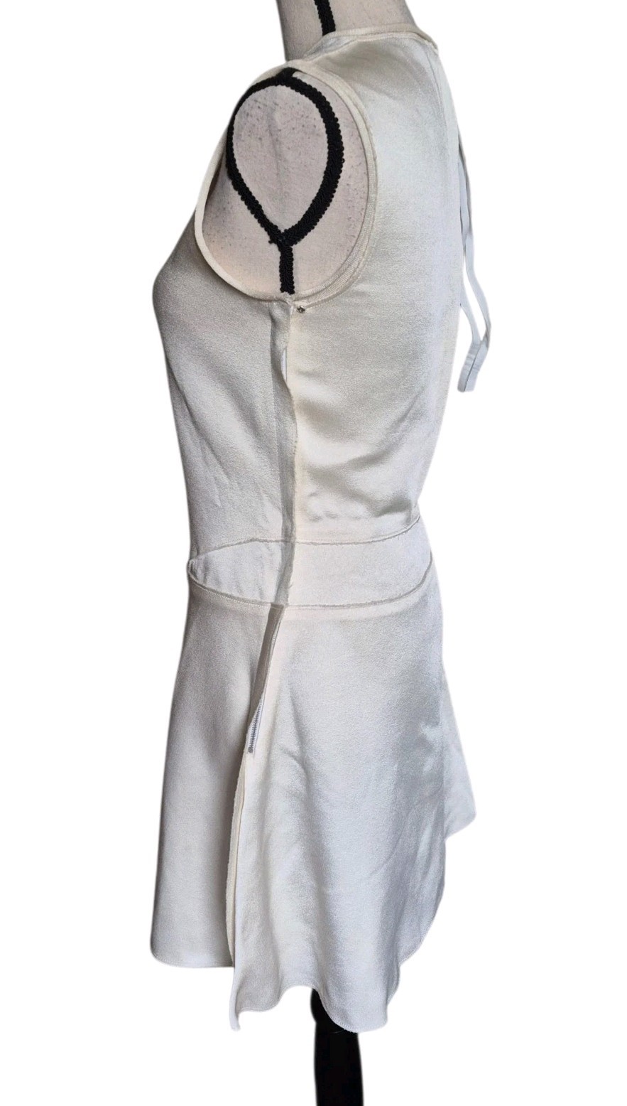Vintage Calvin Klein Collection Dress Runway Ivory Size 0 / 36 Made In Italy