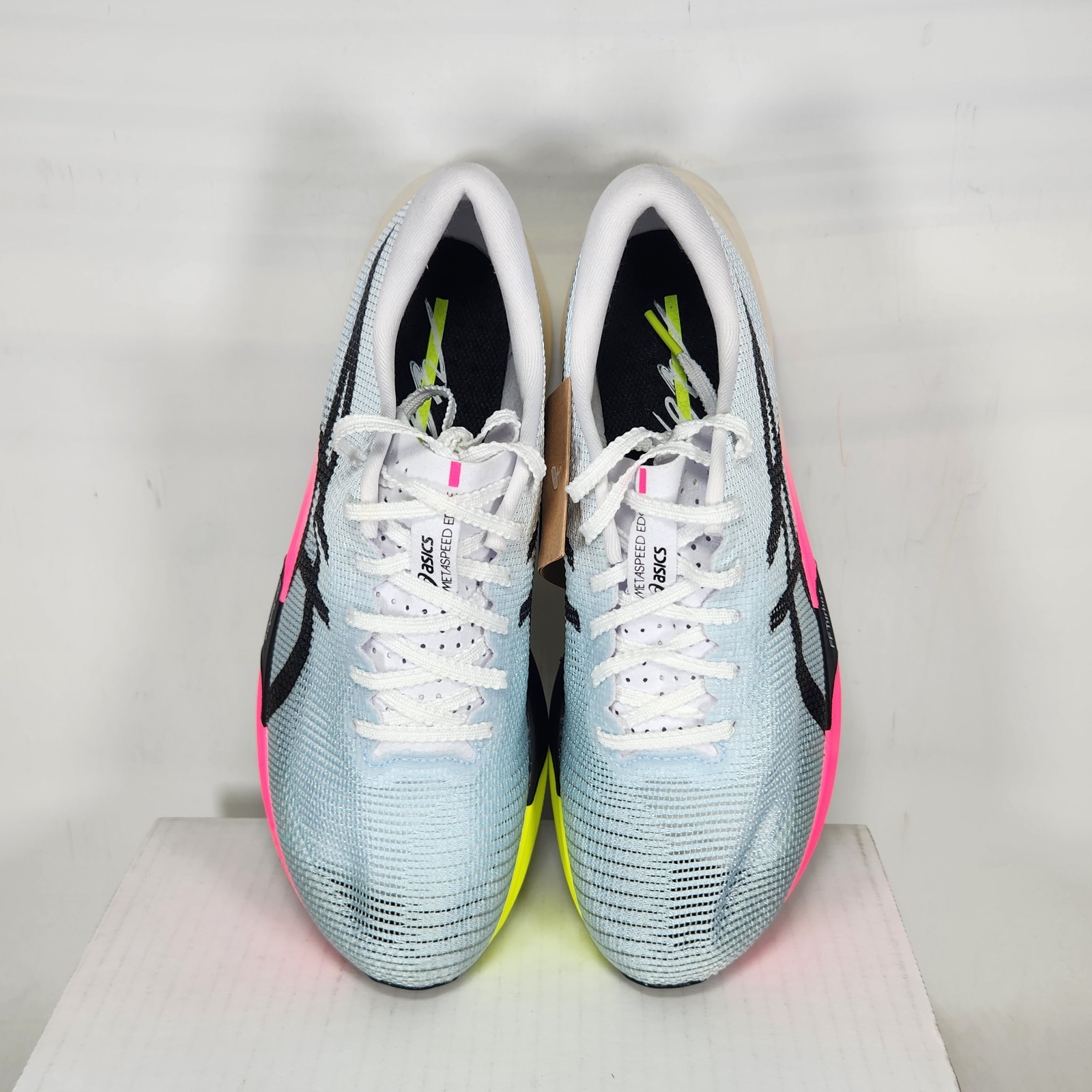 Size 6.5 Men / 8 Wom – ASICS MetaSpeed Edge Paris – Light Blue / Black / Pink
