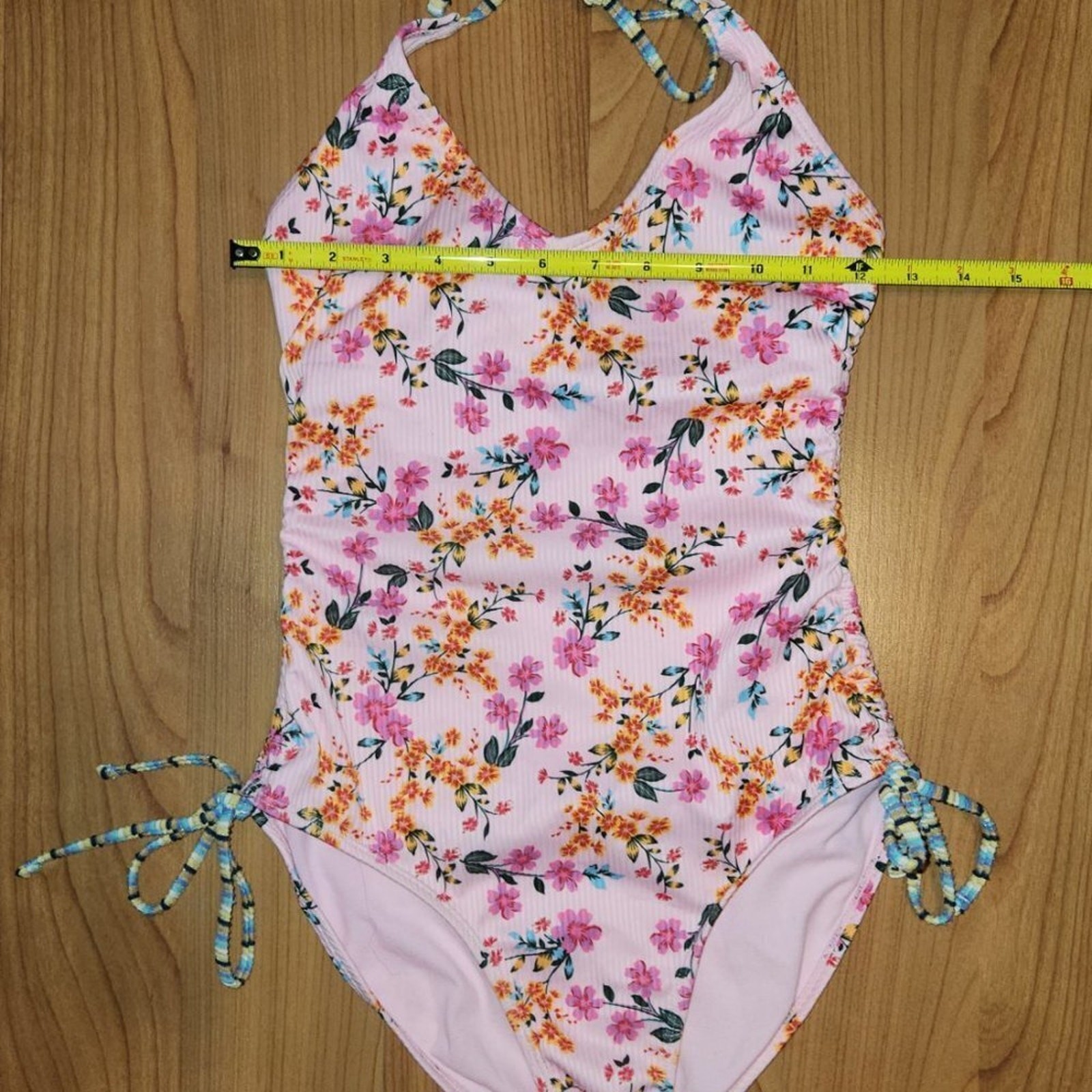 No Boundaries Floral 1 Piece Swimsuit Size 3-5 Small