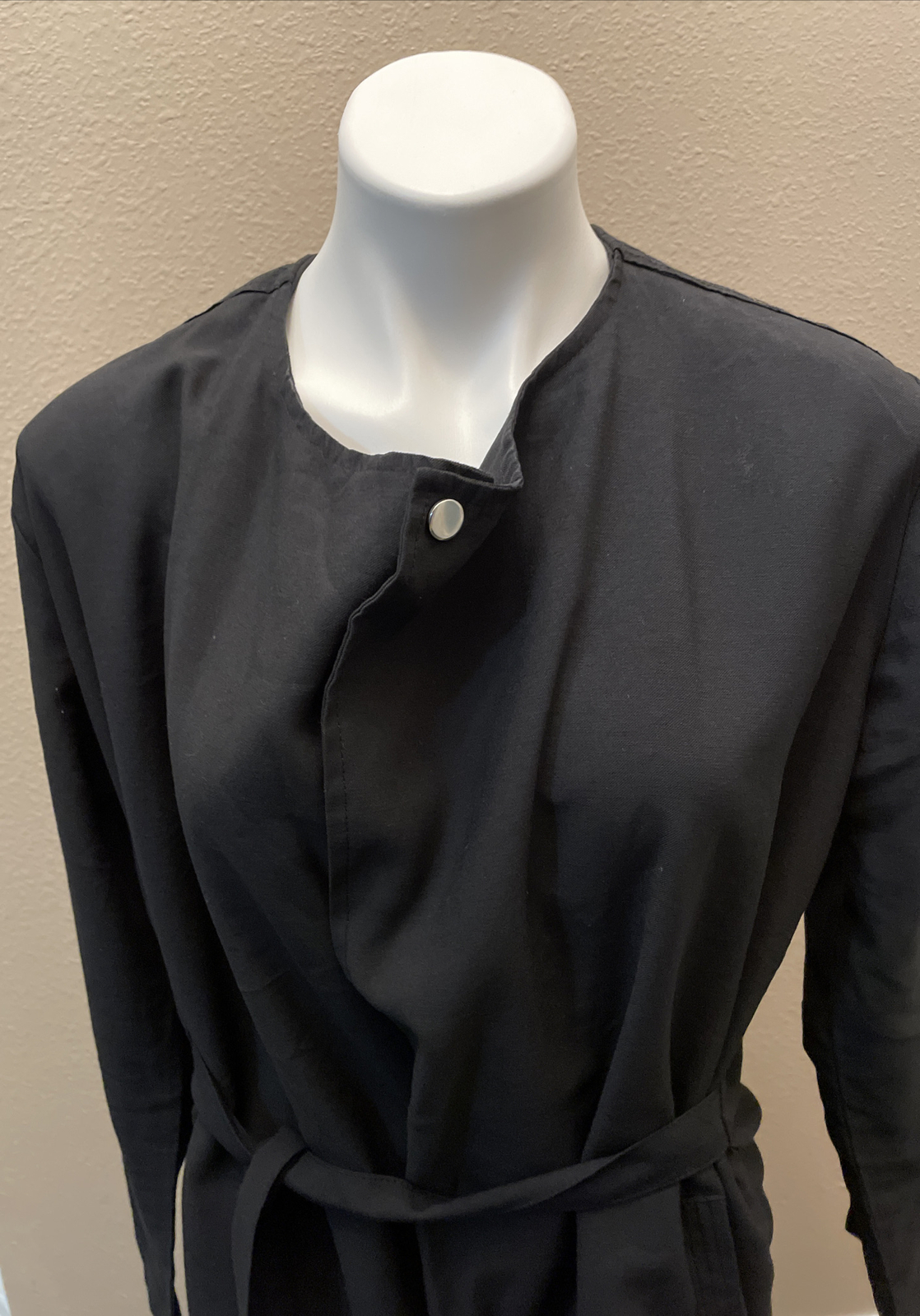NWT ReVamped Open Jacket Shrug Tie Belt and Drawstring Bottom. Slash Pockets XS