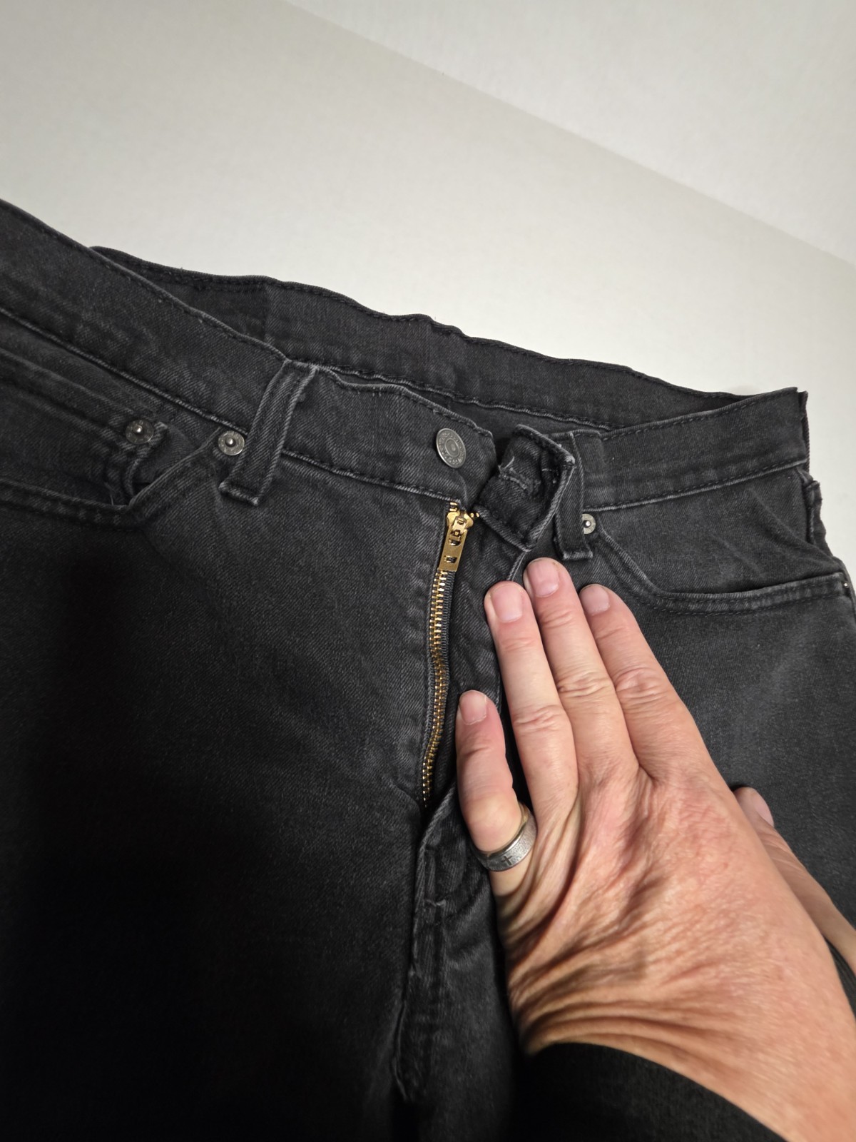 Levis 511 Slim Fit Jeans Mens 32×32 Black Native Cali Flex Denim 04511-1907