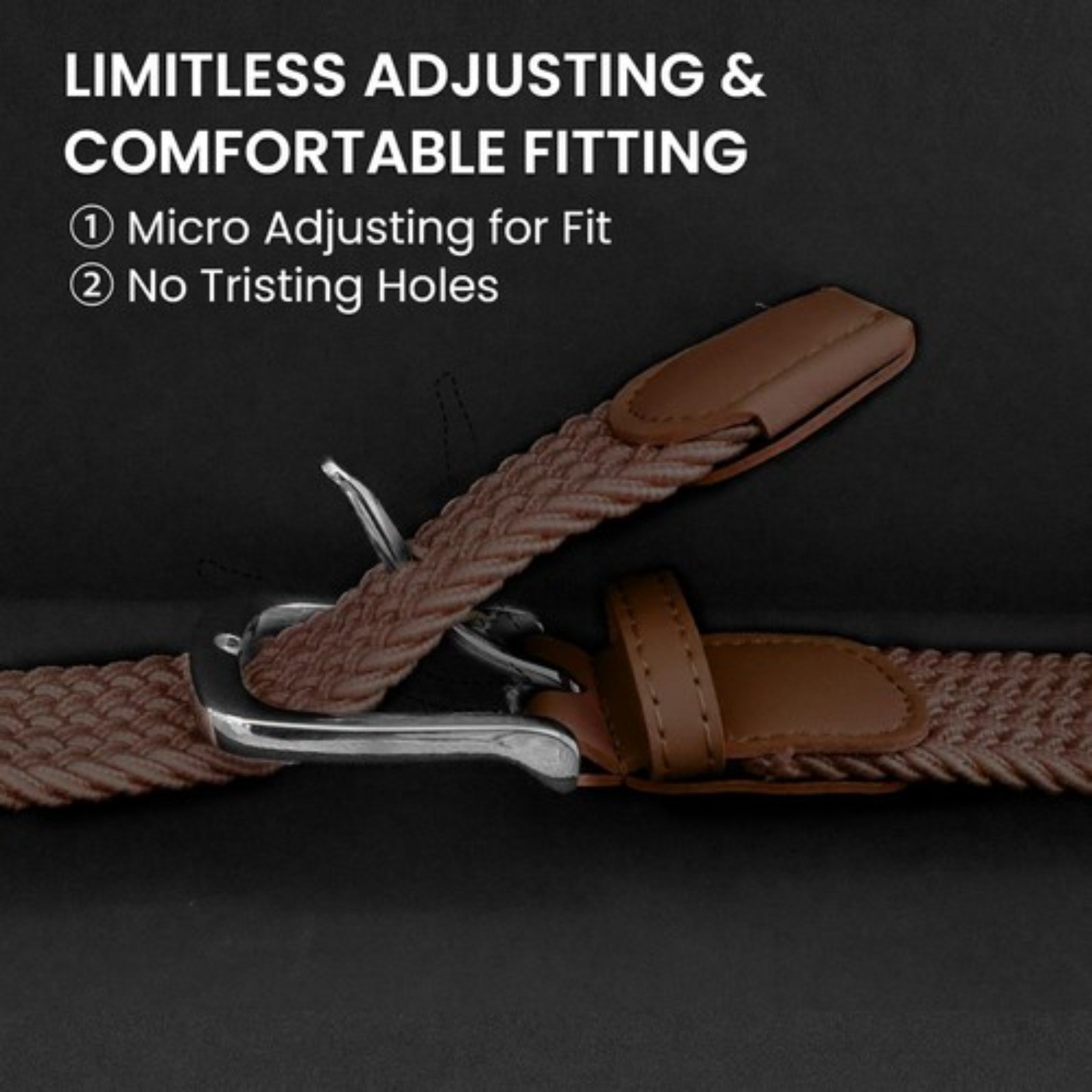Golf Belts for Men Women 3 Pack Braided Elastic Fabric Stretch Canvas Woven Belt