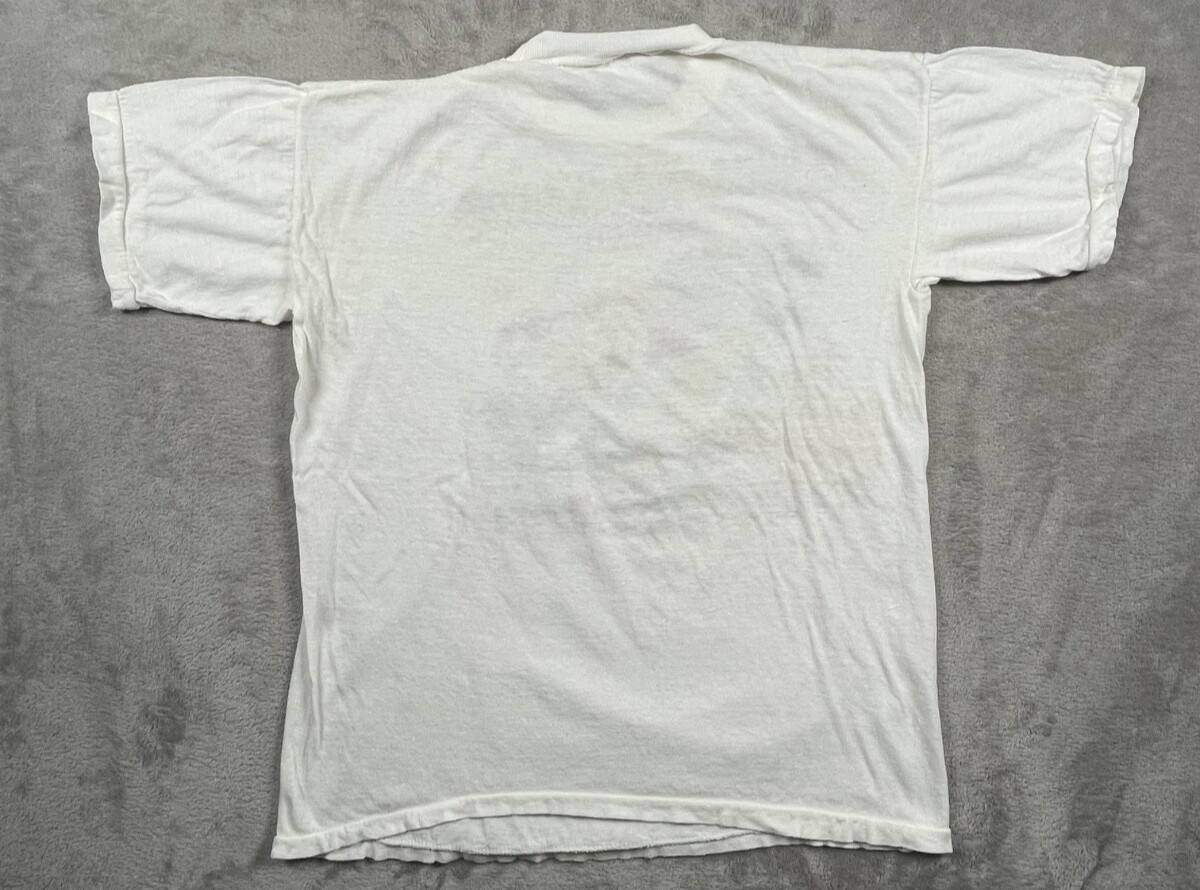 Vintage 1987 Spuds Mackenzie BUD LIGHT Party Animal White Shirt Surf Dog Beer