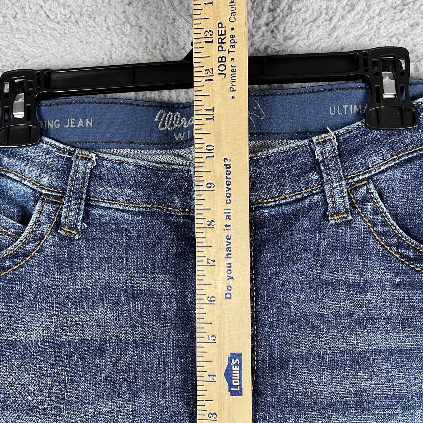Wrangler Willow Ultimate Riding Jeans Junior Womens 13×36 Blue Denim Bootcut