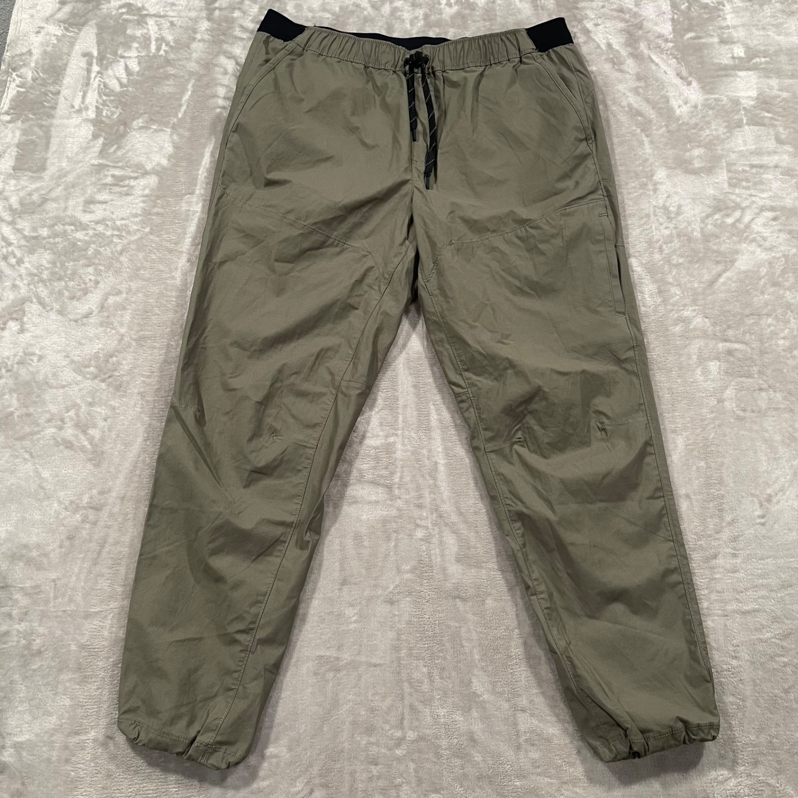 Eddie Bauer Pants Mens XL Green Ultimate Adventure Travex Hiking Cargo Joggers