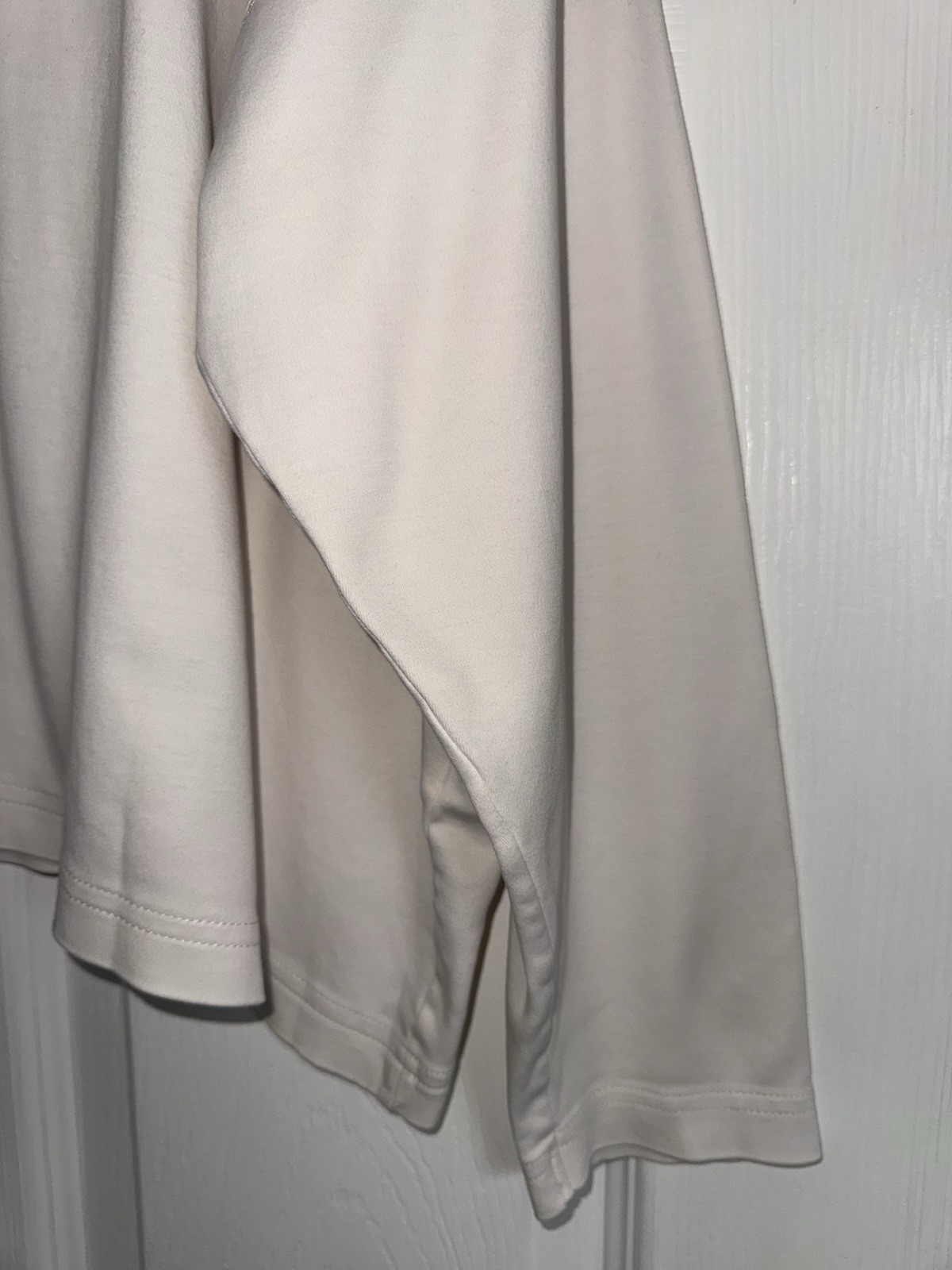 ESKANDAR Neiman Marcus Boat Neck Pima Cotton Soft Long Sleeve Tee Shirt One Size