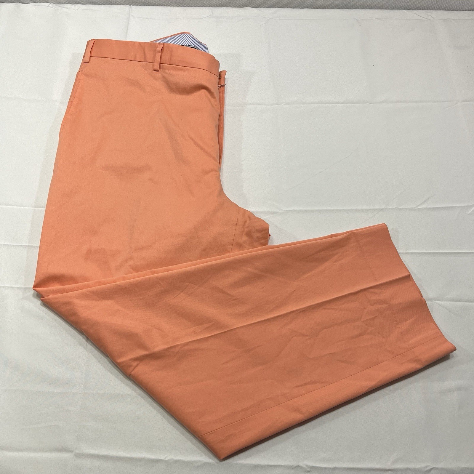 Ben Silver Charleston Pants Mens 40R (Fit: 40×29.5”) Orange Made in Italy – Read