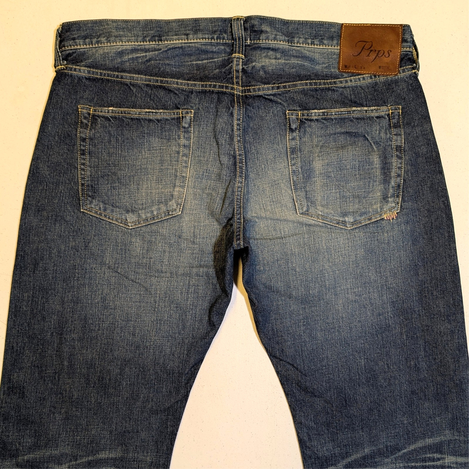 VTG PRPS Japan P45 Selvedge Jeans Men’s 38×34(39×35) Zimbabwe Cotton Relaxed Fit