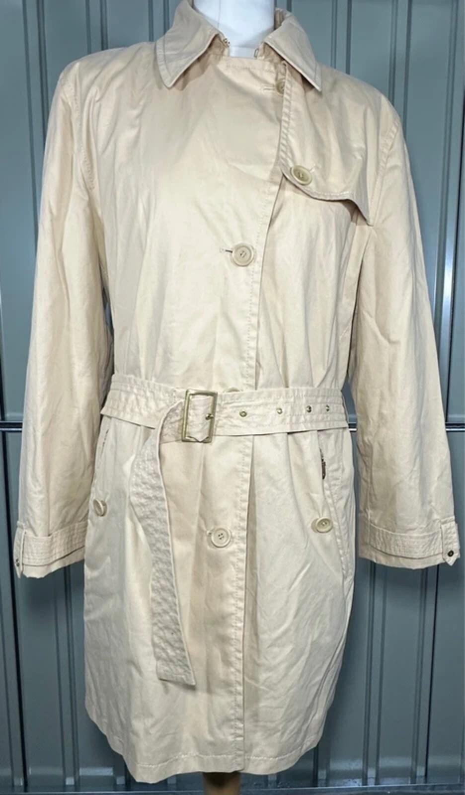 Basler Beige Single-Breasted Trench Coat / Rain Mac with Belt